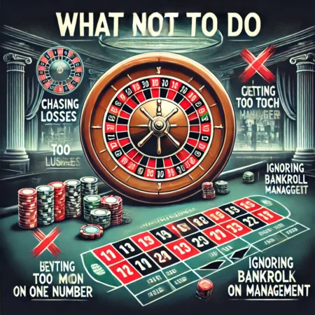 What not to do when playing roulette?