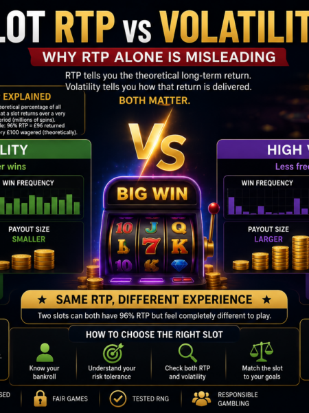 Slot RTP vs Volatility – Why RTP Alone Is Misleading